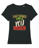 You Problem Tricou mânecă scurtă guler larg fitted Damă Expresser
