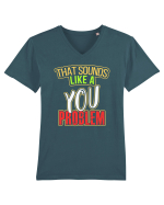 You Problem Tricou mânecă scurtă guler V Bărbat Presenter