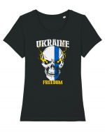 Ukraine Freedom Tricou mânecă scurtă guler larg fitted Damă Expresser