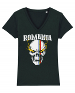 Romania Tricou mânecă scurtă guler V Damă Evoker