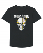 Romania Tricou mânecă scurtă guler larg Bărbat Skater