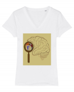 Our Brain - Creierul nostru.. Tricou mânecă scurtă guler V Damă Evoker