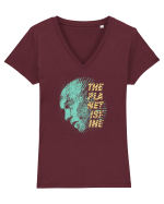George Carlin - The Planet Is Fine Tricou mânecă scurtă guler V Damă Evoker