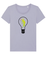 Living light Tricou mânecă scurtă guler larg fitted Damă Expresser