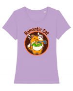 Ramantic Cat Tricou mânecă scurtă guler larg fitted Damă Expresser