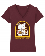 Ramantic Cat Tricou mânecă scurtă guler V Damă Evoker