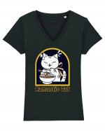 Rmantic Cat Tricou mânecă scurtă guler V Damă Evoker