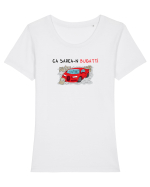 Ca sarea-n Bugatti Tricou mânecă scurtă guler larg fitted Damă Expresser