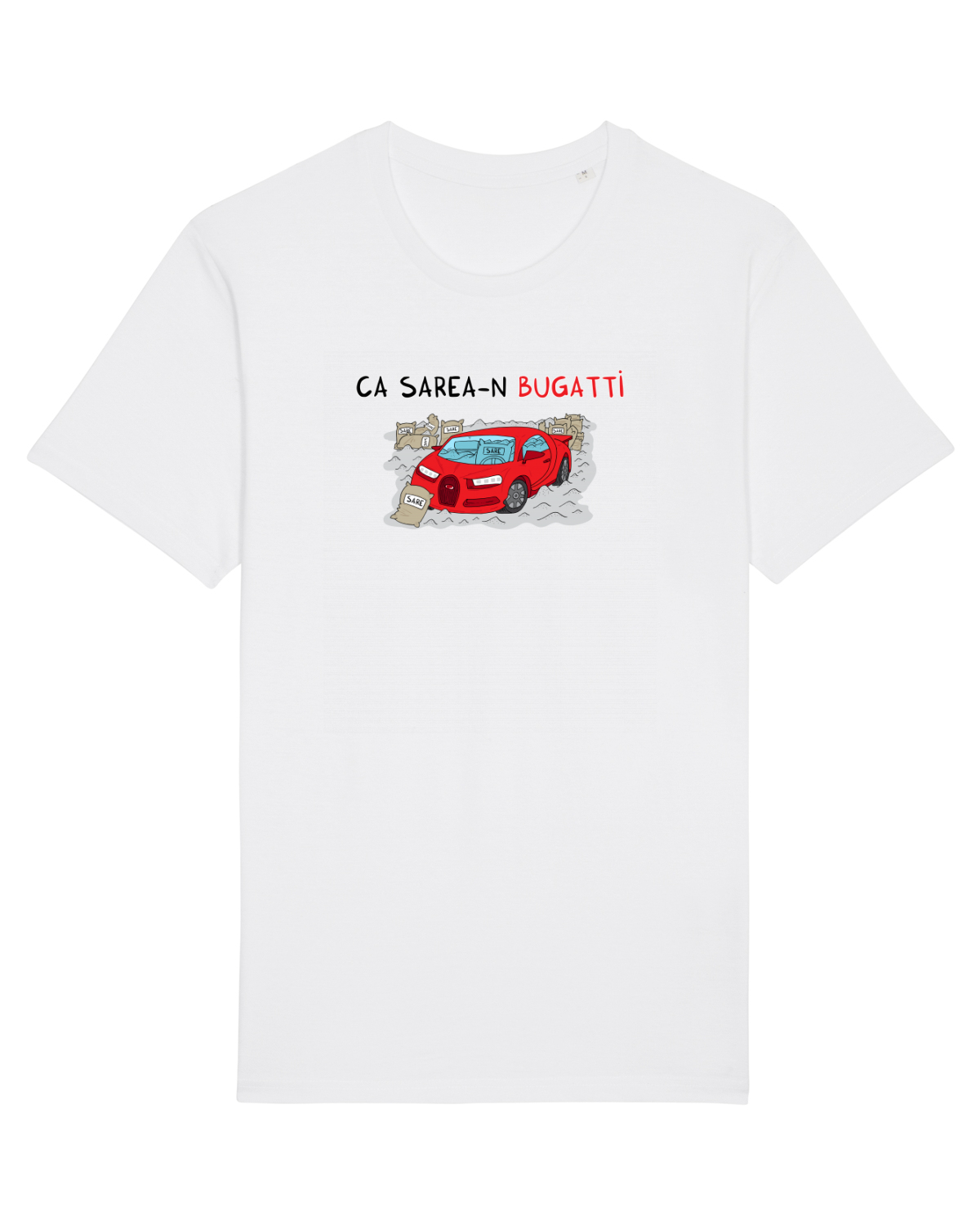 Tricou mânecă scurtă Unisex Rocker White
