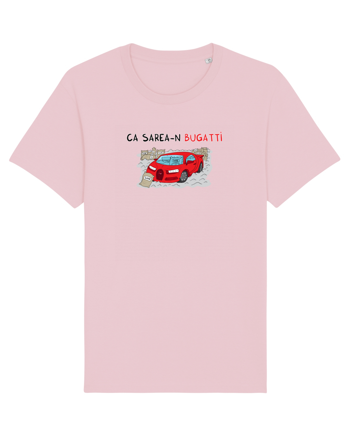 Tricou mânecă scurtă Unisex Rocker Cotton Pink