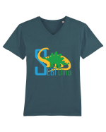 Sebi Dino - Dinozaurul Sebi Tricou mânecă scurtă guler V Bărbat Presenter