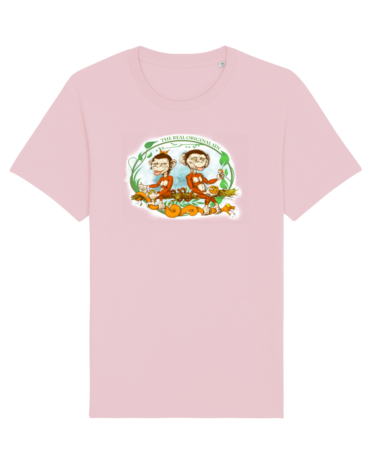 Tricou mânecă scurtă Unisex Rocker Cotton Pink