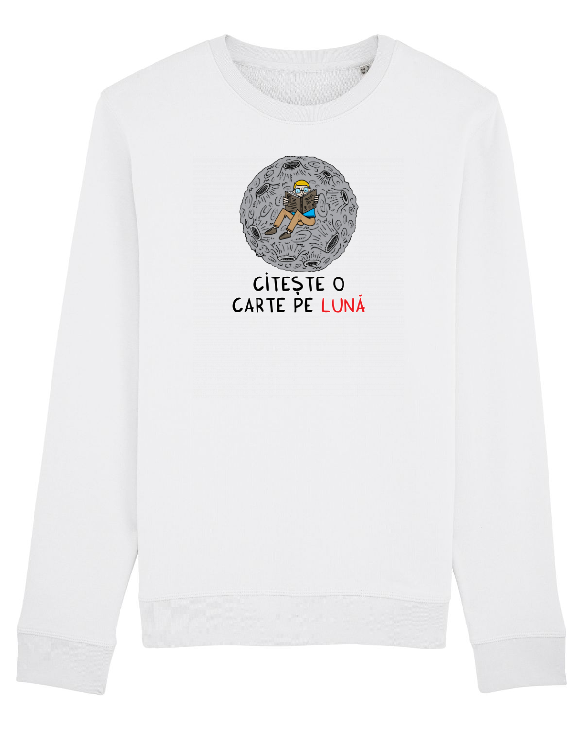 Bluză mânecă lungă Unisex Rise White