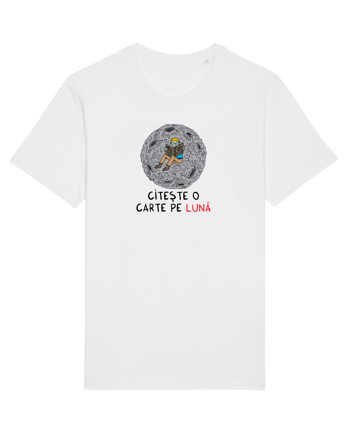 Tricou mânecă scurtă Unisex Rocker White
