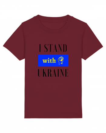 I stand with Unkraine Burgundy