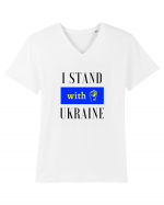 I stand with Unkraine Tricou mânecă scurtă guler V Bărbat Presenter