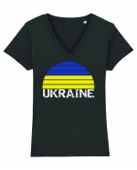 Ukraine Tricou mânecă scurtă guler V Damă Evoker