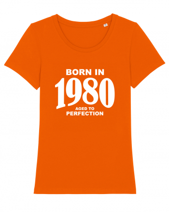 BORN IN 1980 Bright Orange