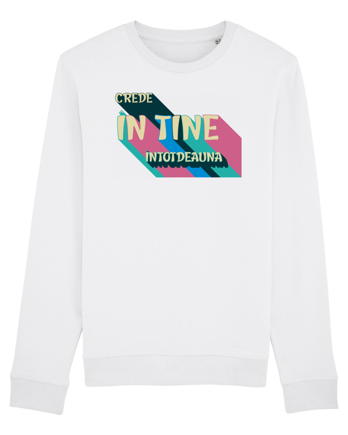 Bluză mânecă lungă Unisex Rise White