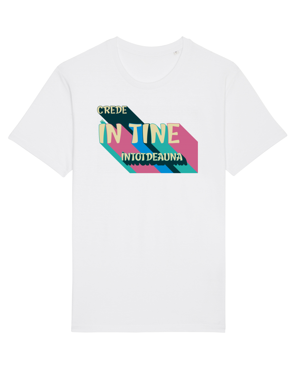 Tricou mânecă scurtă Unisex Rocker White