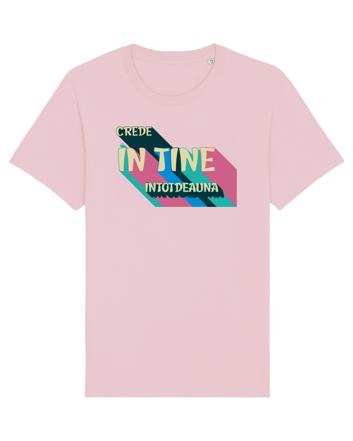 Tricou mânecă scurtă Unisex Rocker Cotton Pink