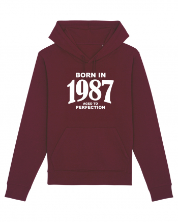 BORN IN 1987 Burgundy