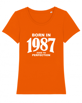 BORN IN 1987 Bright Orange