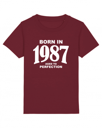 BORN IN 1987 Burgundy