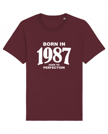 BORN IN 1987 Burgundy