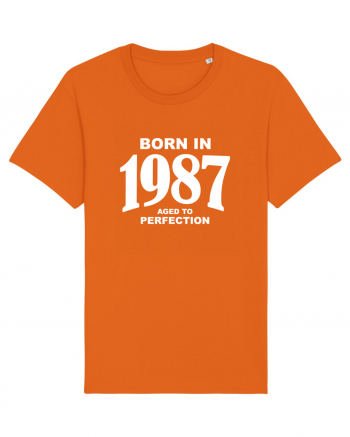 BORN IN 1987 Bright Orange