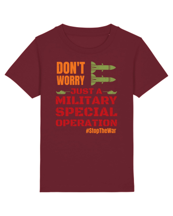 Stop The War Burgundy