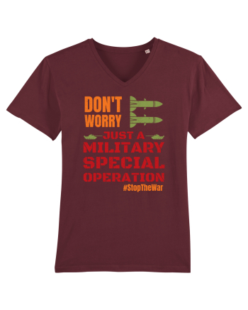 Stop The War Burgundy