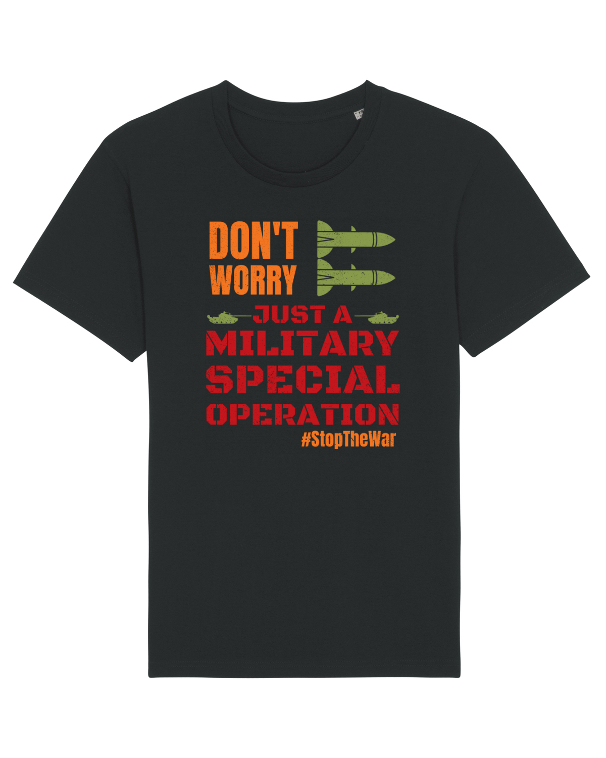 Tricou mânecă scurtă Unisex Rocker Black