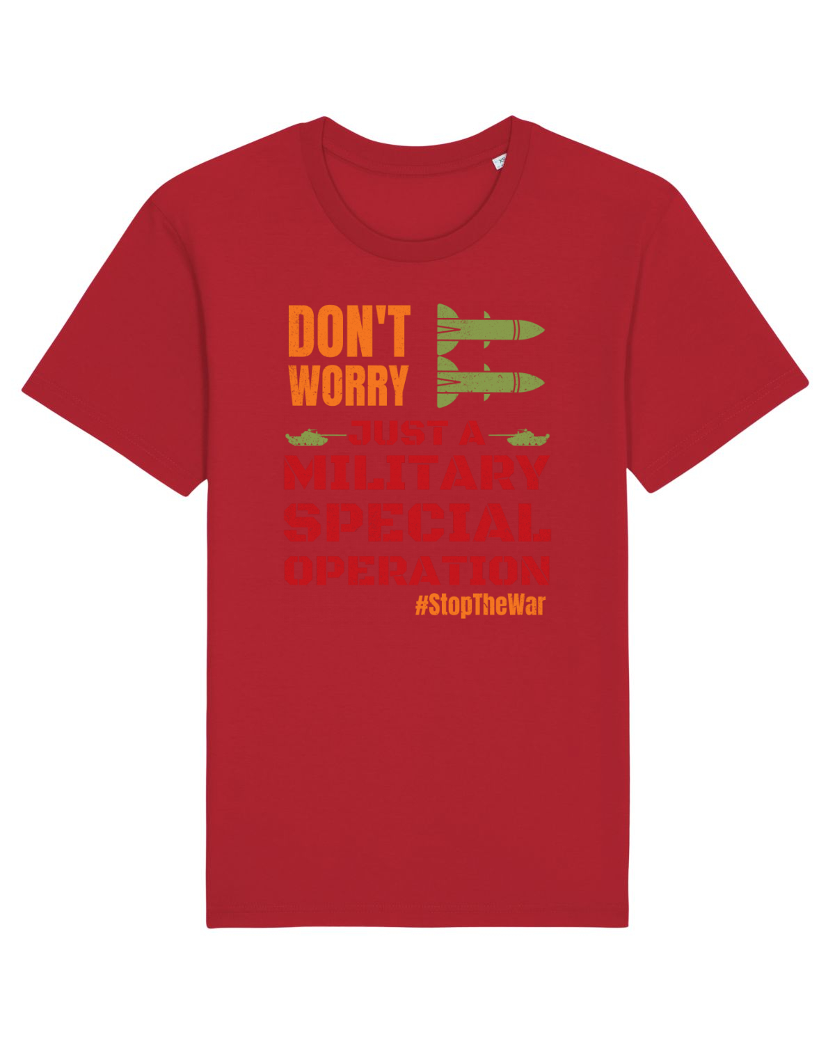 Tricou mânecă scurtă Unisex Rocker Red