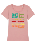 Stop The War Tricou mânecă scurtă guler larg fitted Damă Expresser