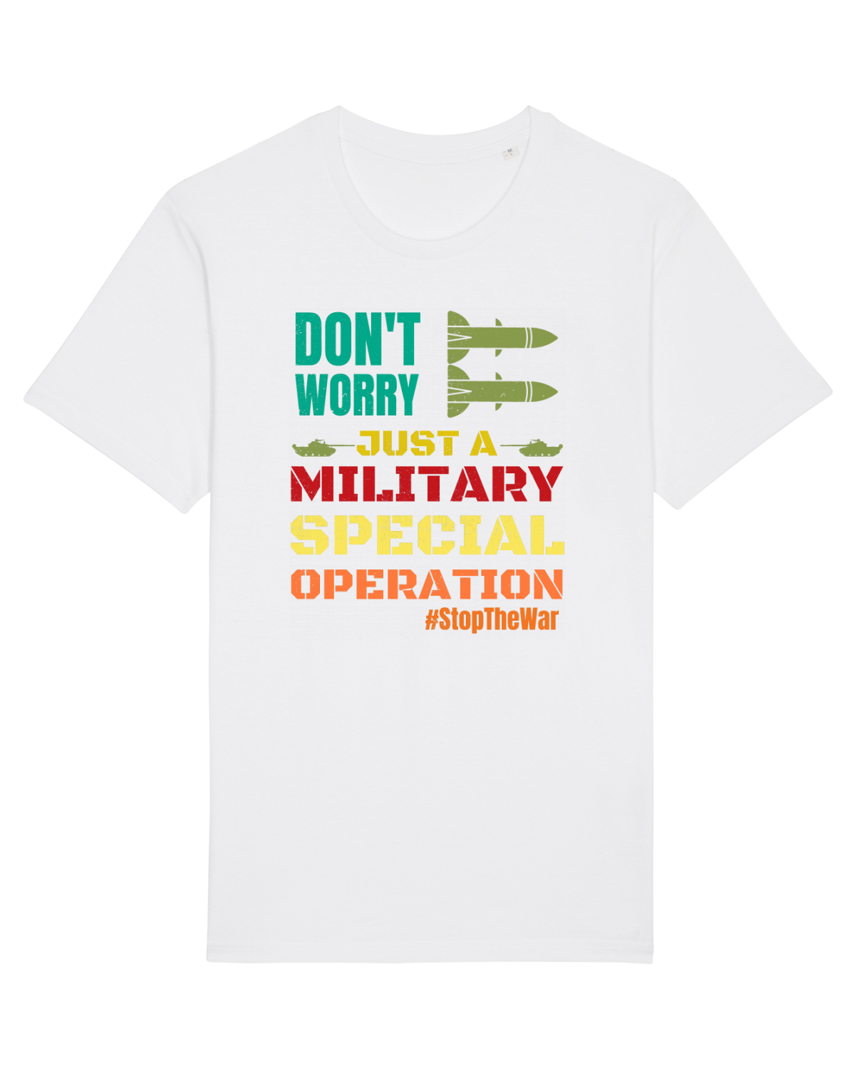 Tricou mânecă scurtă Unisex Rocker White