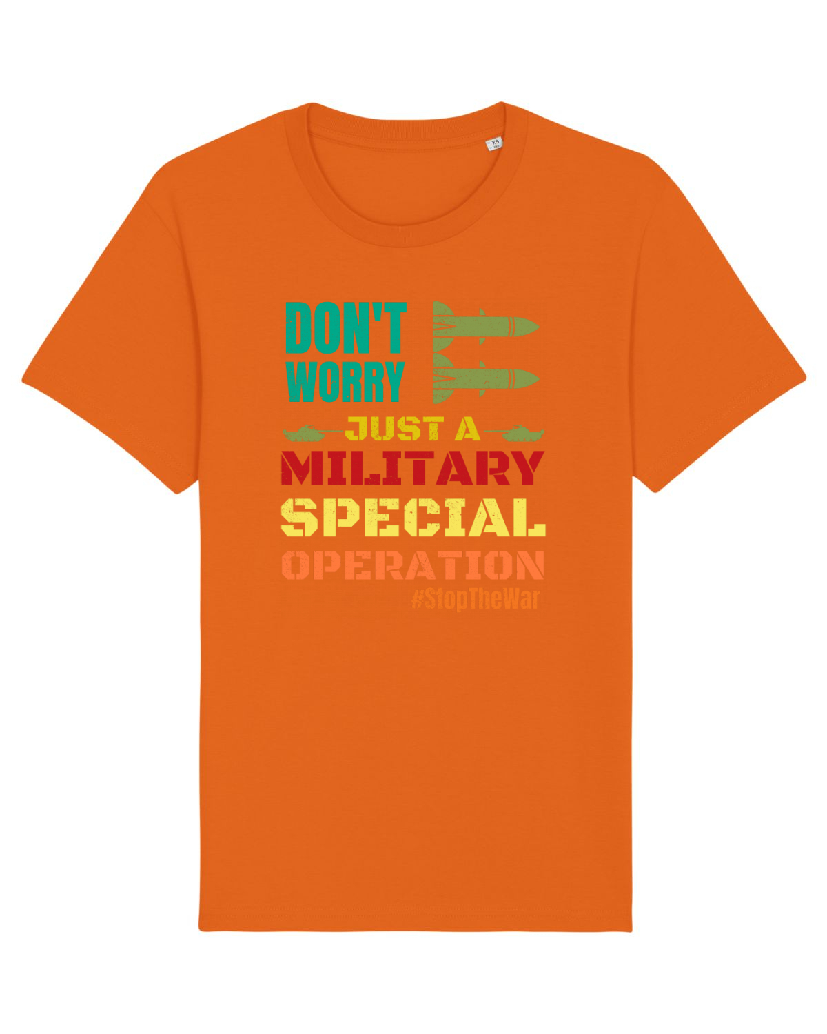Tricou mânecă scurtă Unisex Rocker Bright Orange