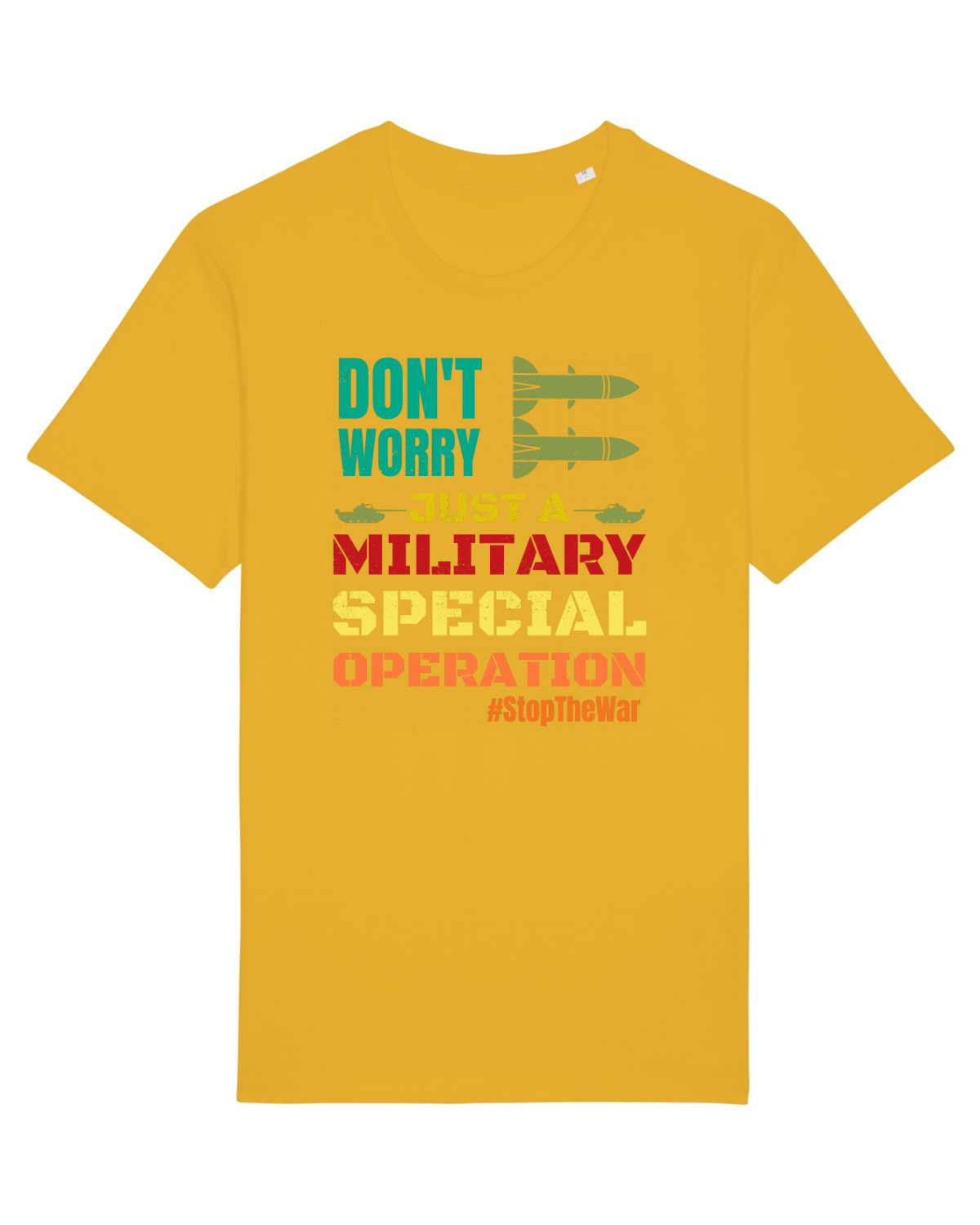 Tricou mânecă scurtă Unisex Rocker Spectra Yellow