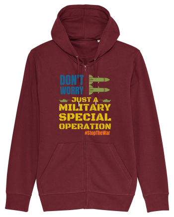 Stop The War Burgundy