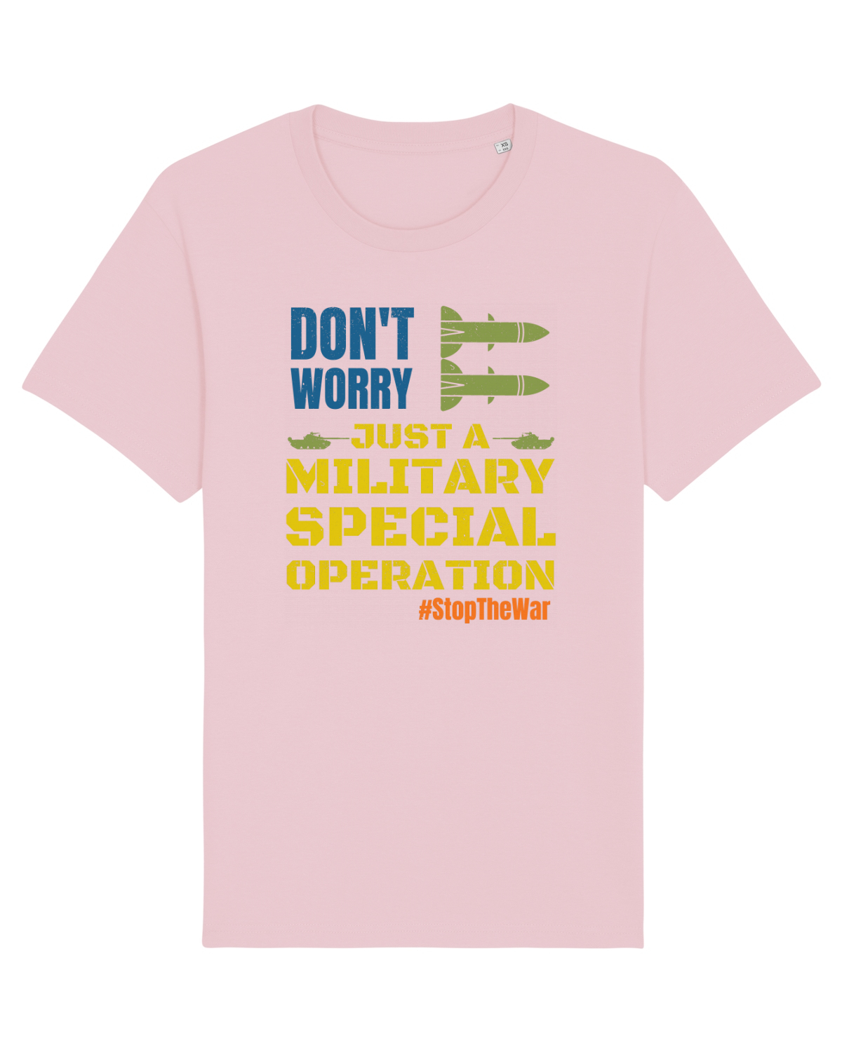 Tricou mânecă scurtă Unisex Rocker Cotton Pink