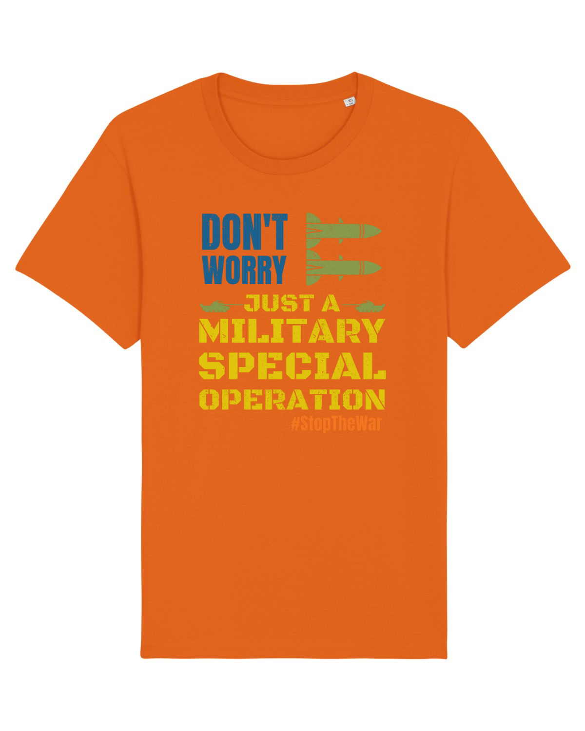 Tricou mânecă scurtă Unisex Rocker Bright Orange
