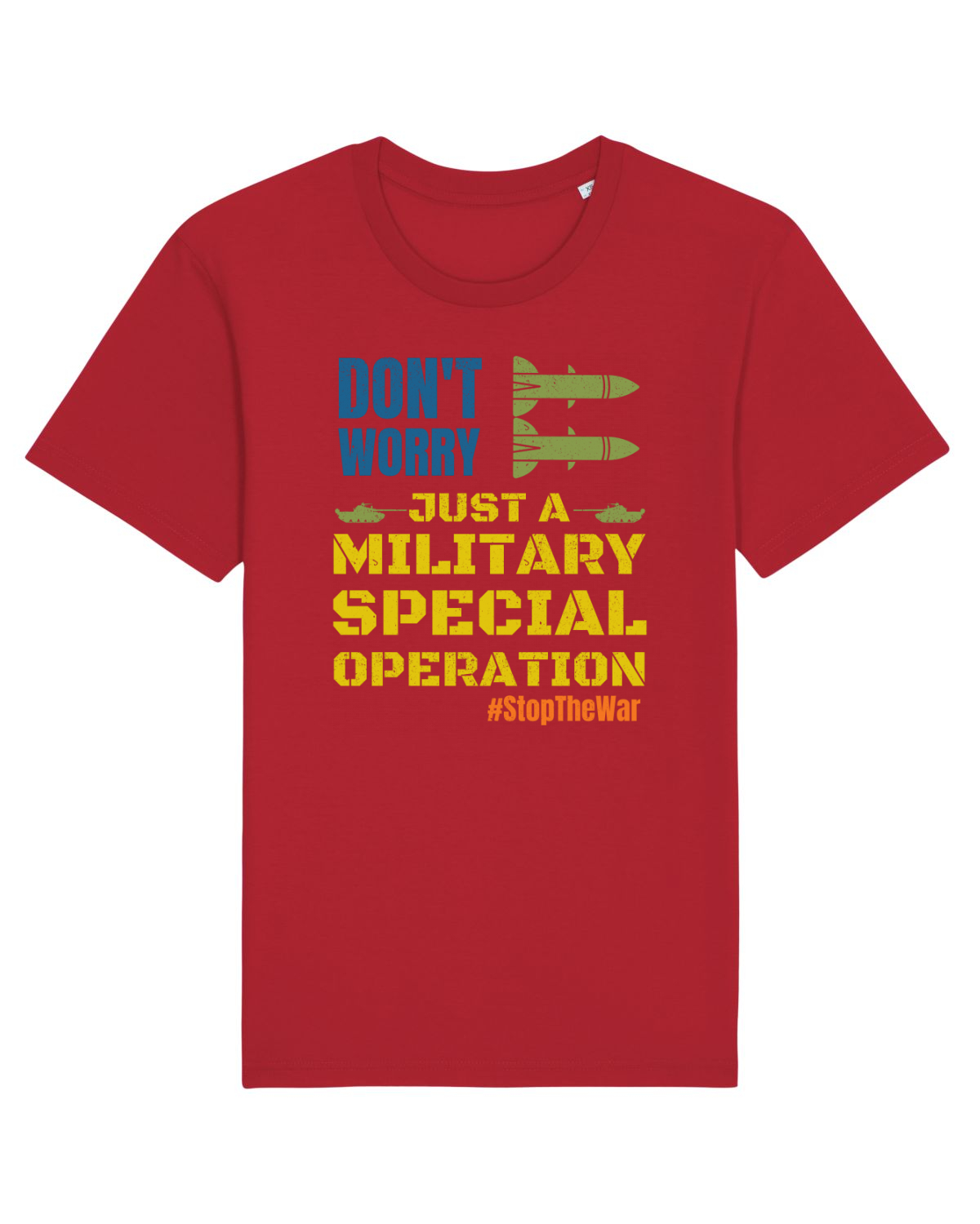 Tricou mânecă scurtă Unisex Rocker Red