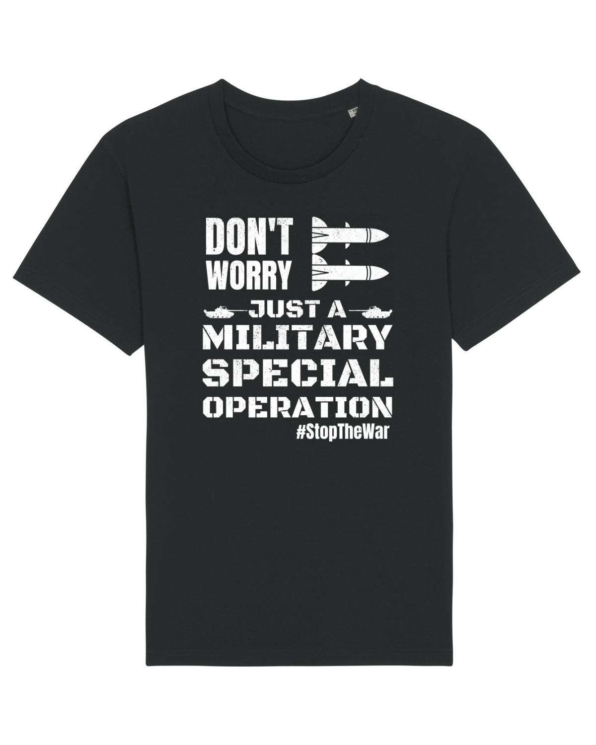Tricou mânecă scurtă Unisex Rocker Black