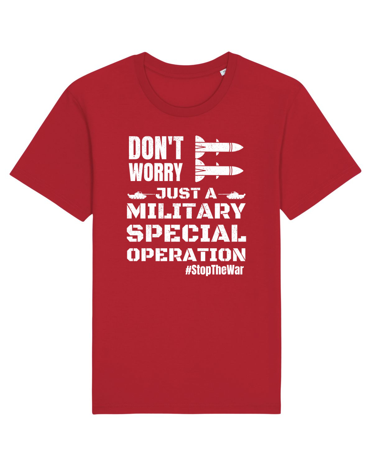 Tricou mânecă scurtă Unisex Rocker Red