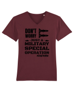 Stop The War Tricou mânecă scurtă guler V Bărbat Presenter