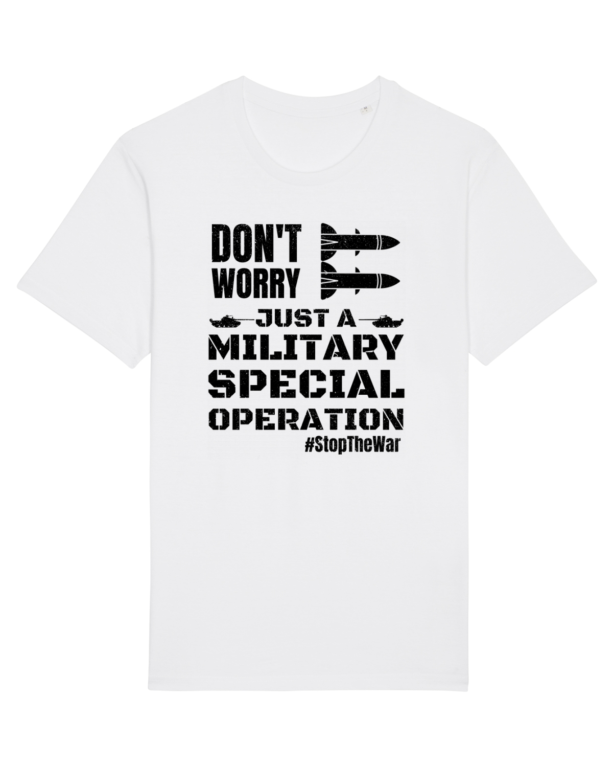 Tricou mânecă scurtă Unisex Rocker White