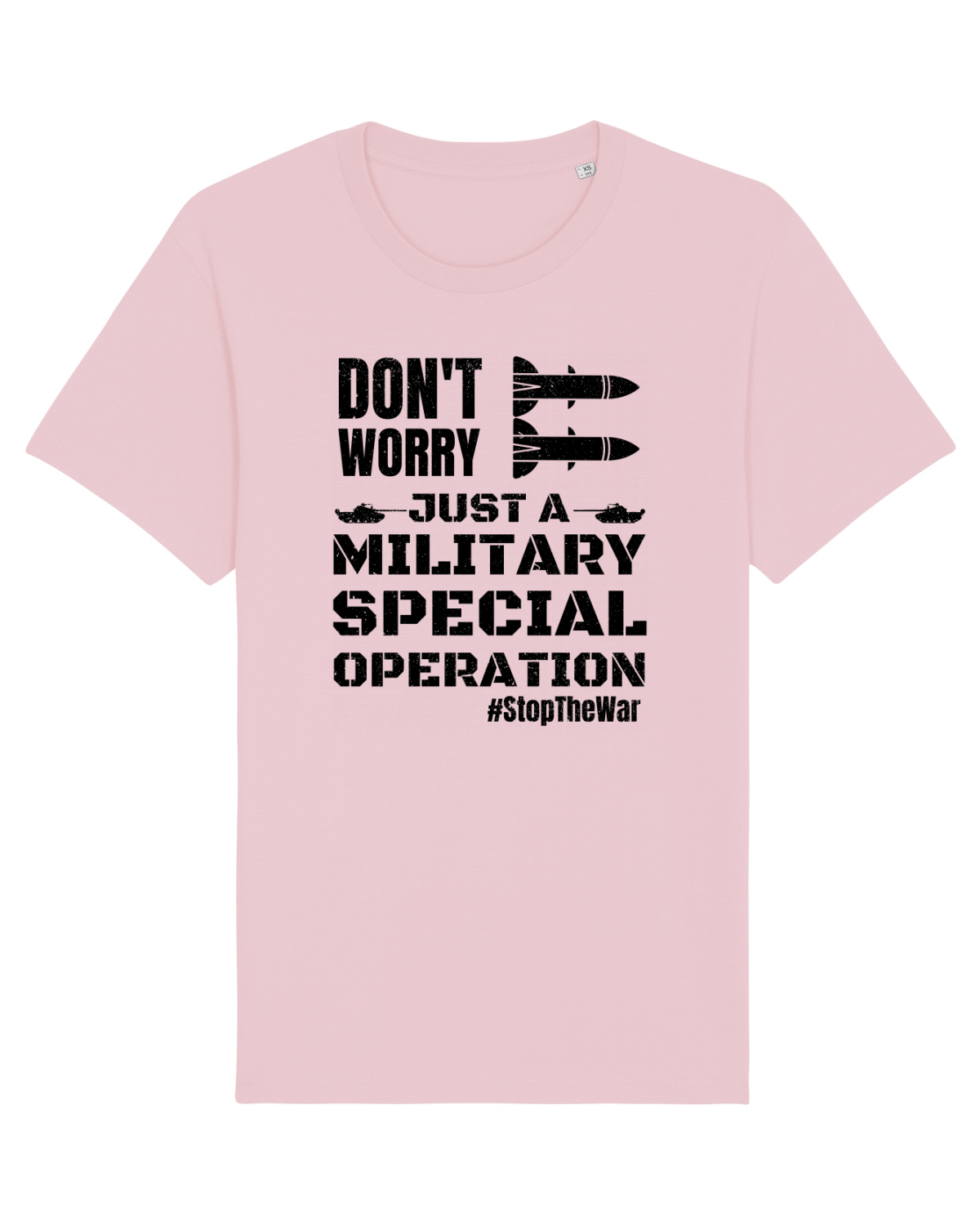 Tricou mânecă scurtă Unisex Rocker Cotton Pink