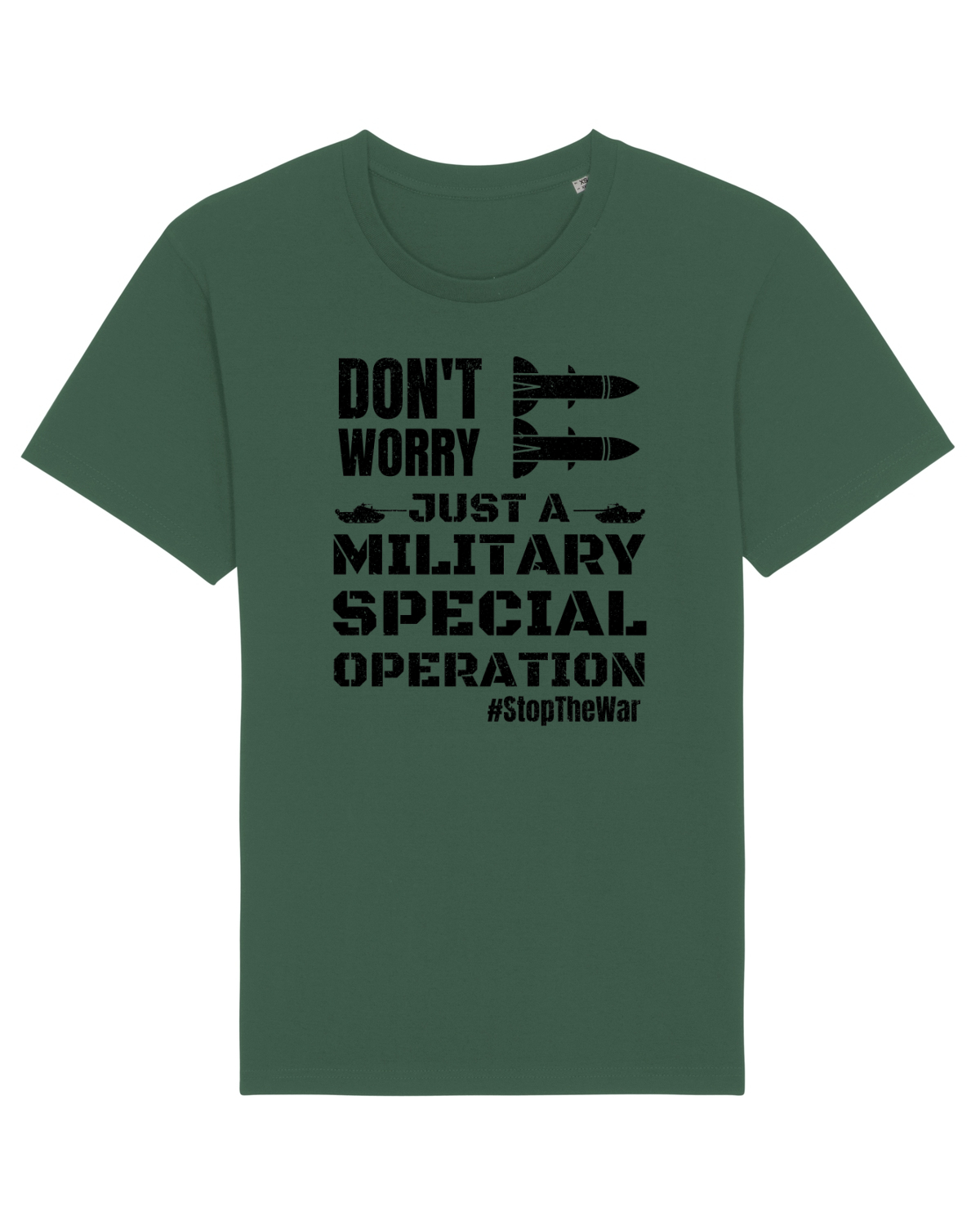 Tricou mânecă scurtă Unisex Rocker Bottle Green