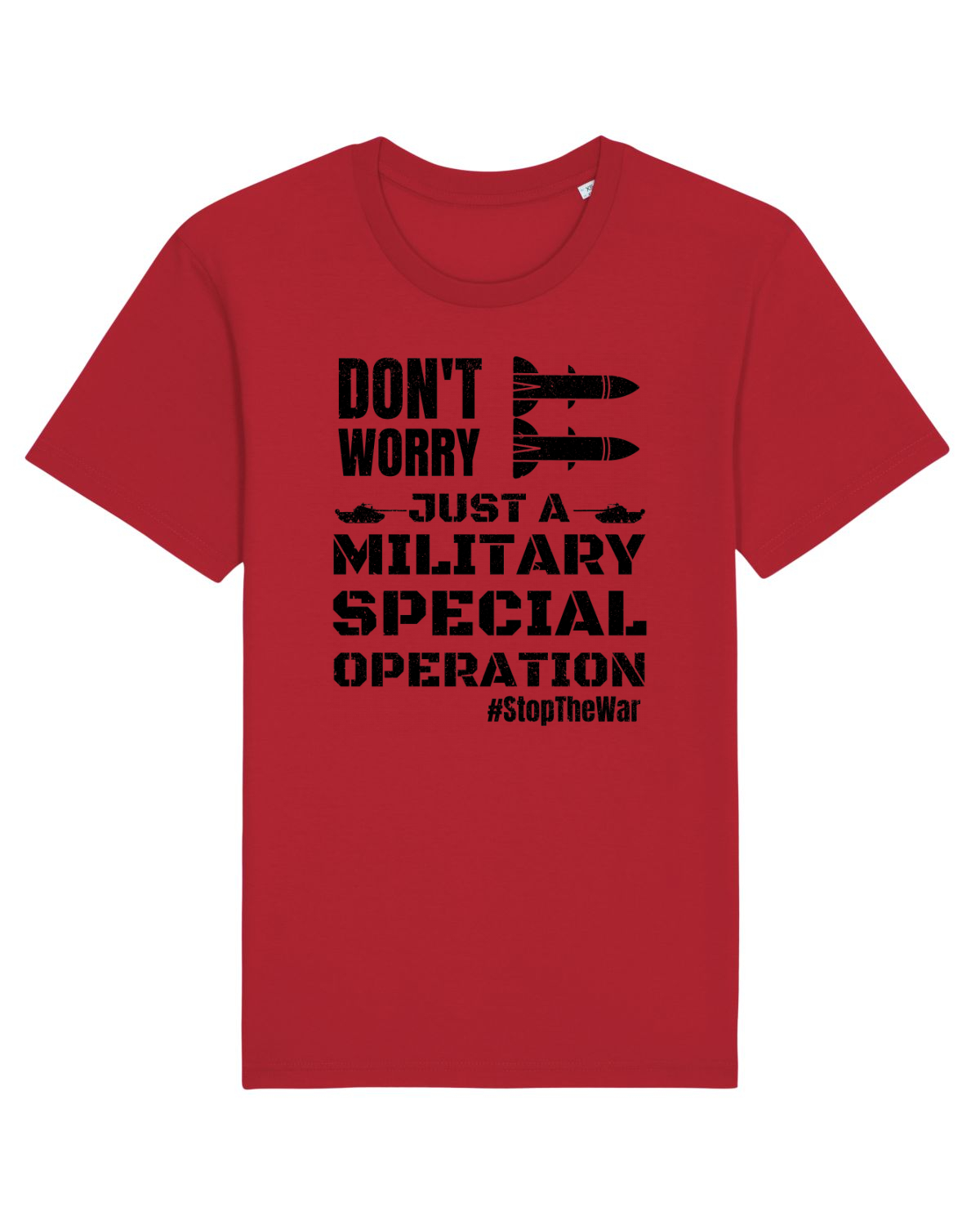 Tricou mânecă scurtă Unisex Rocker Red