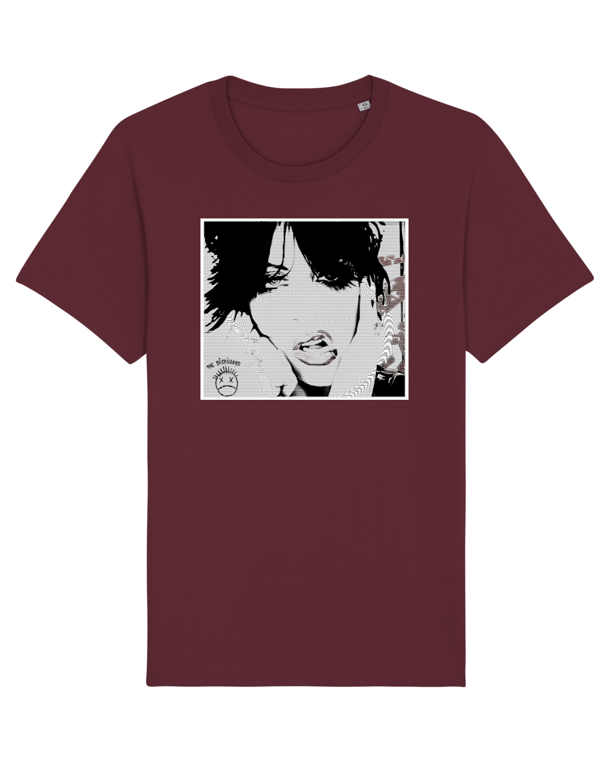 Tricou mânecă scurtă Unisex Rocker Burgundy